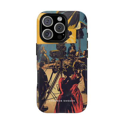 Golden Era Cinematic Spotlight iPhone 16 - Tough Phone Case