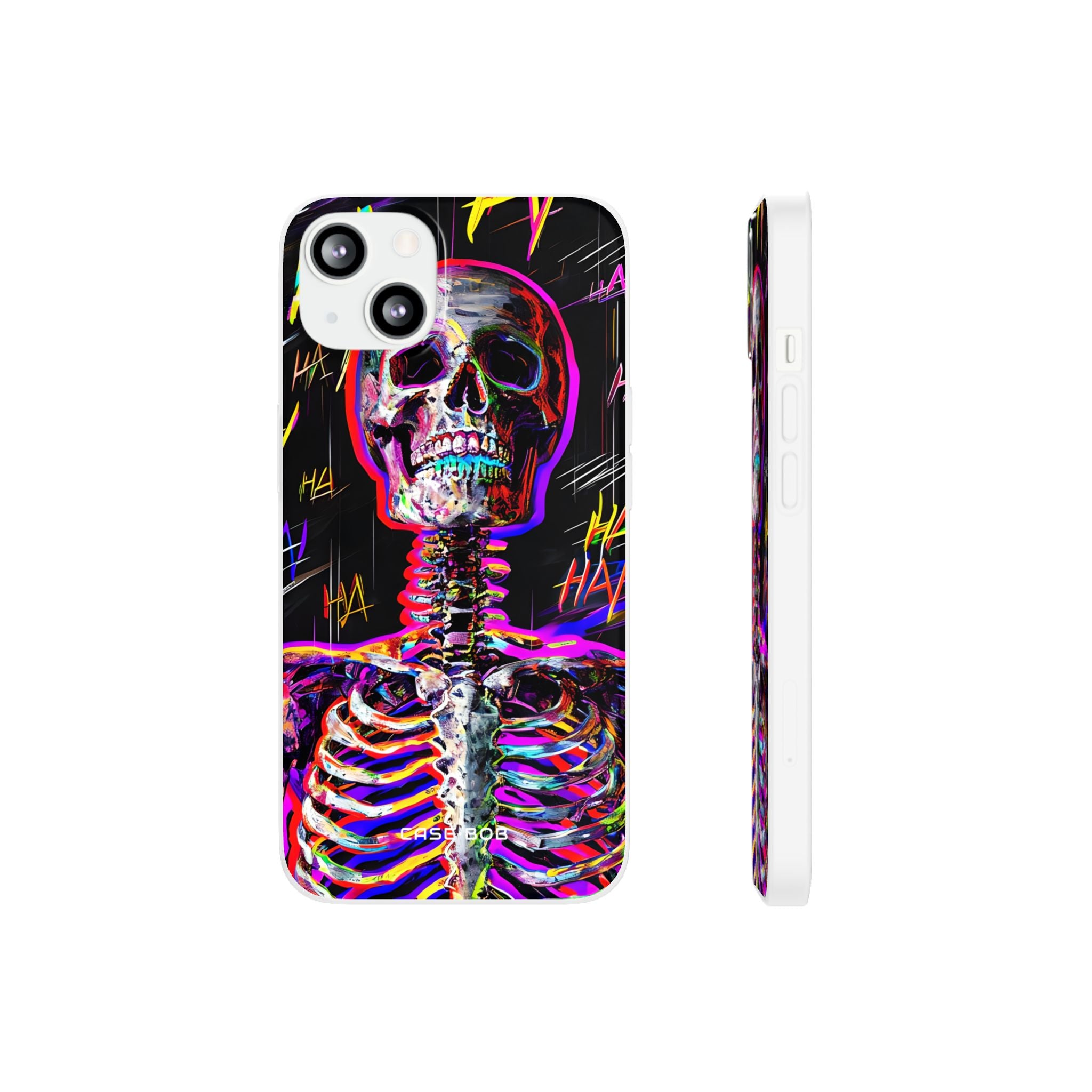 Neon Skeleton Laugh iPhone 13 - Soft