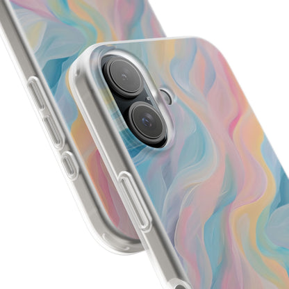 Dreamy Pastel Swirls - Flexi iPhone 16 Phone Case