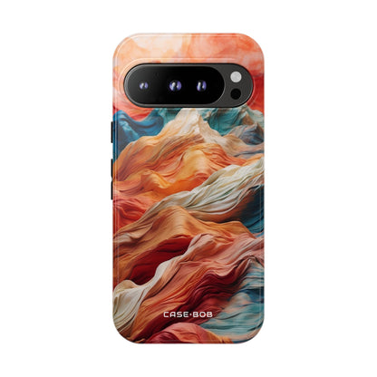 Fabric Peaks Cream Google Pixel 9 Pro Case - Tough