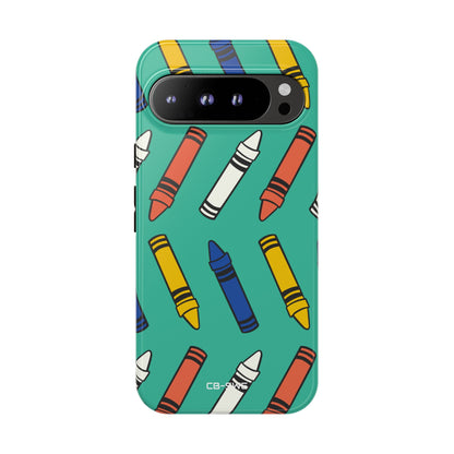 Crayons Dance Playfully - Google Pixel Case