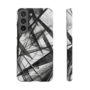 Monochrome Chaos | Slim Phone Case for Samsung