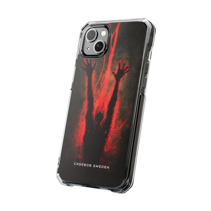 Gothic Crimson Ascension iPhone 14 - Clear Impact Phone Case