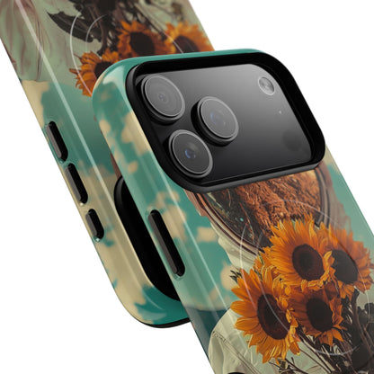 Sunflower Astronaut iPhone 17 Pro Max Case - Tough+