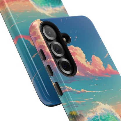 Turquoise Curl Samsung S25 Plus Case - Tough