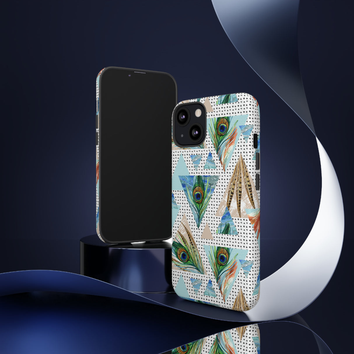 Peacock Feathers - Protective Phone Case