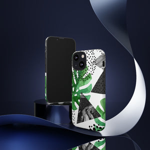 Grunge Green Tropical - Protective Phone Case