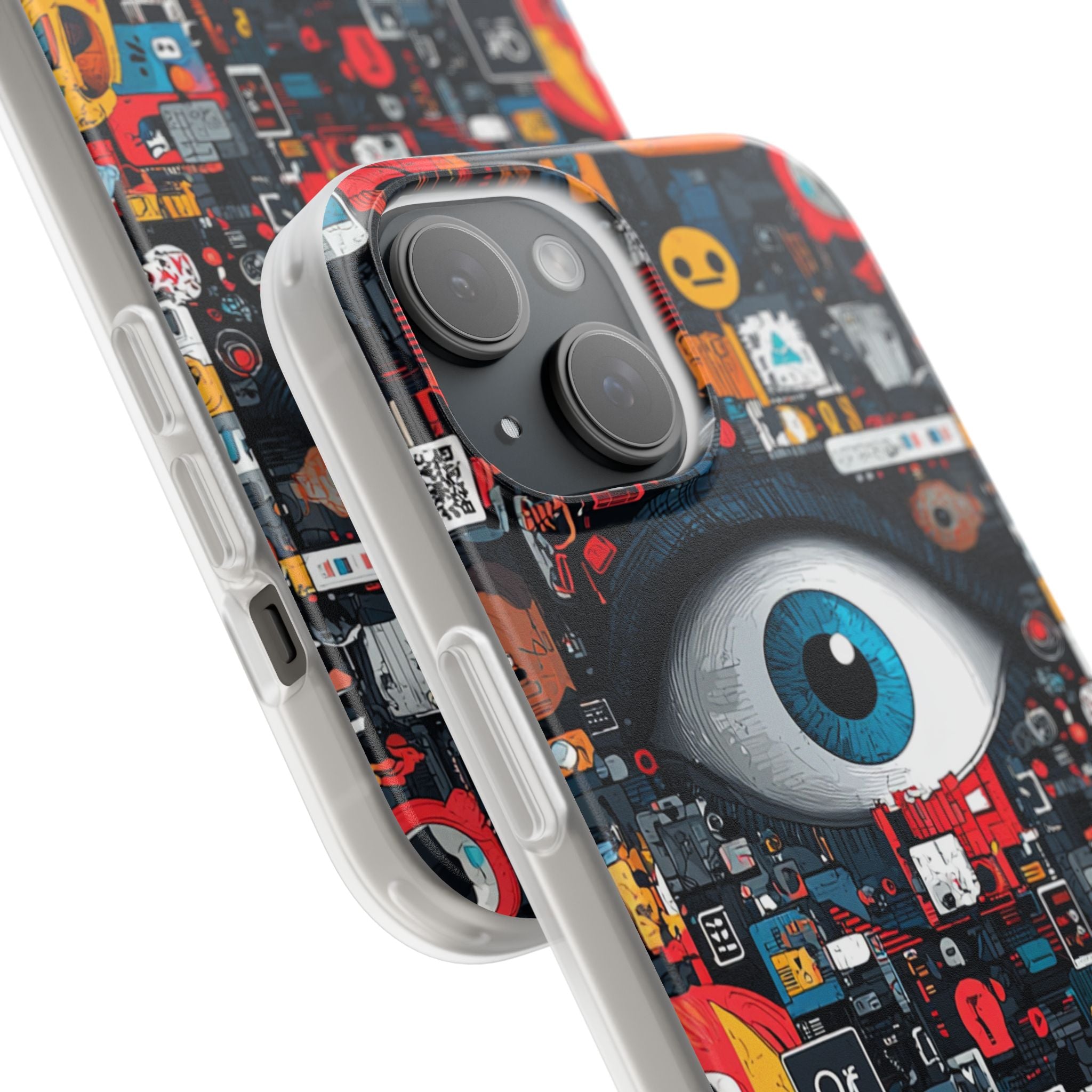 Digital Eye Blue iPhone 15 Case - Soft