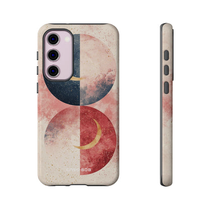 Golden Crescent Circles Samsung S23 Plus Case - Tough