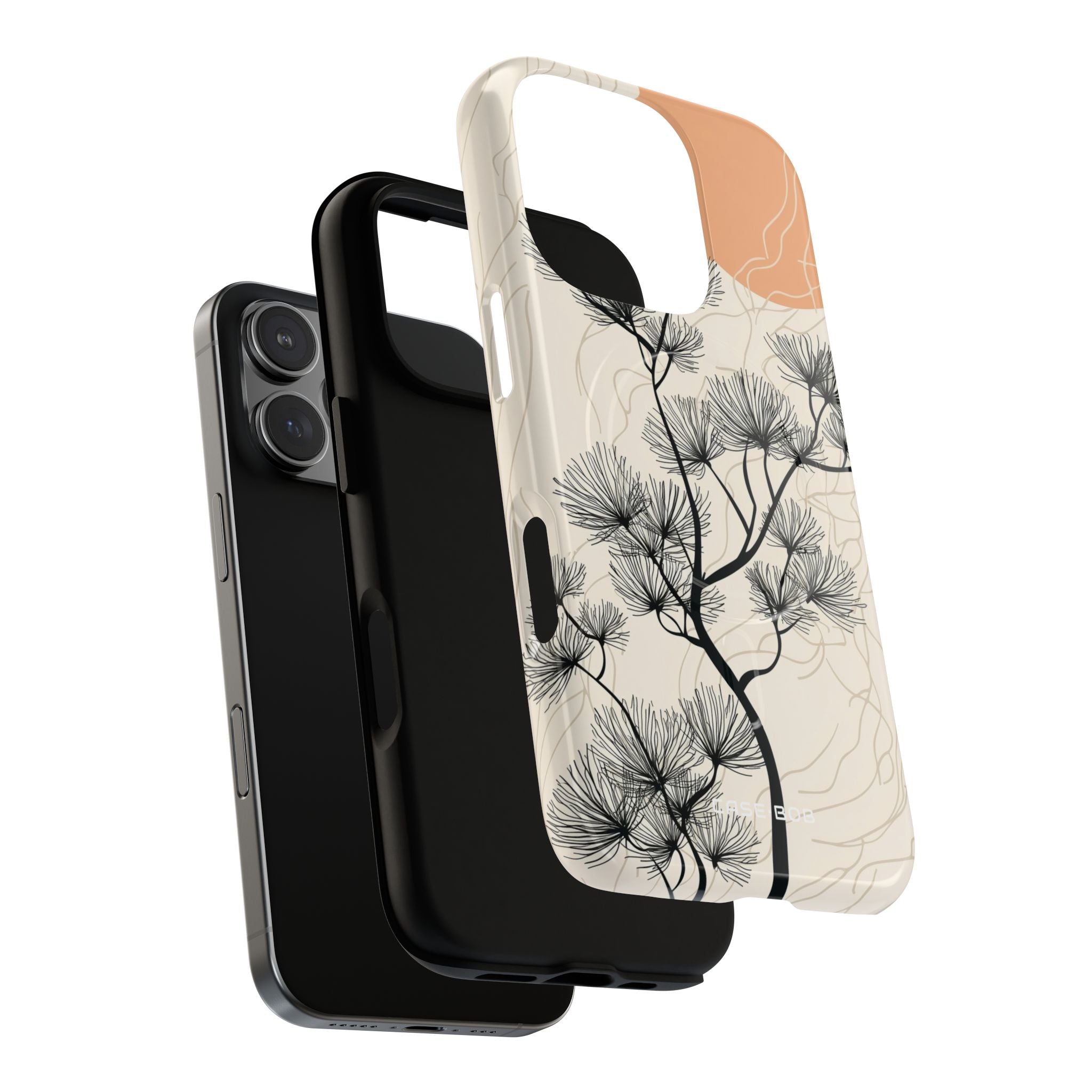 Spiky Tree Sunset iPhone 16 Pro Case - Tough+