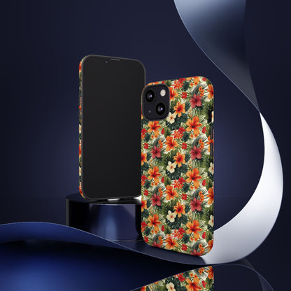 Tropical Blooms Flourish - iPhone Case