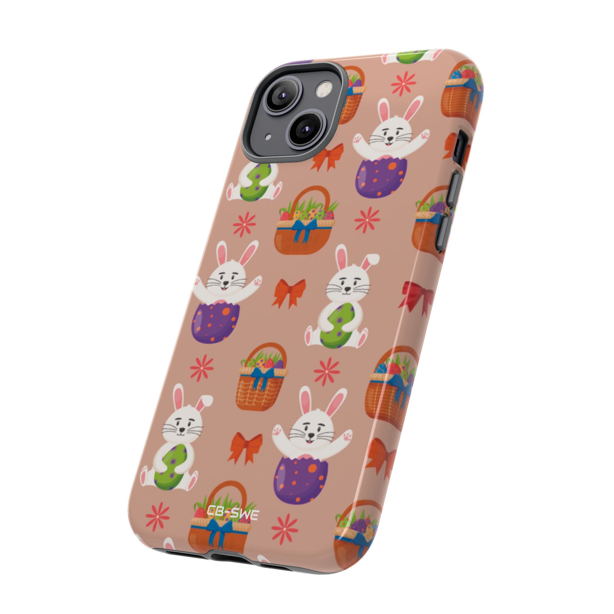 Bunnies Hold Eggs - iPhone Case
