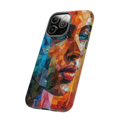 Geometric Fusion Lady - Protective Phone Case