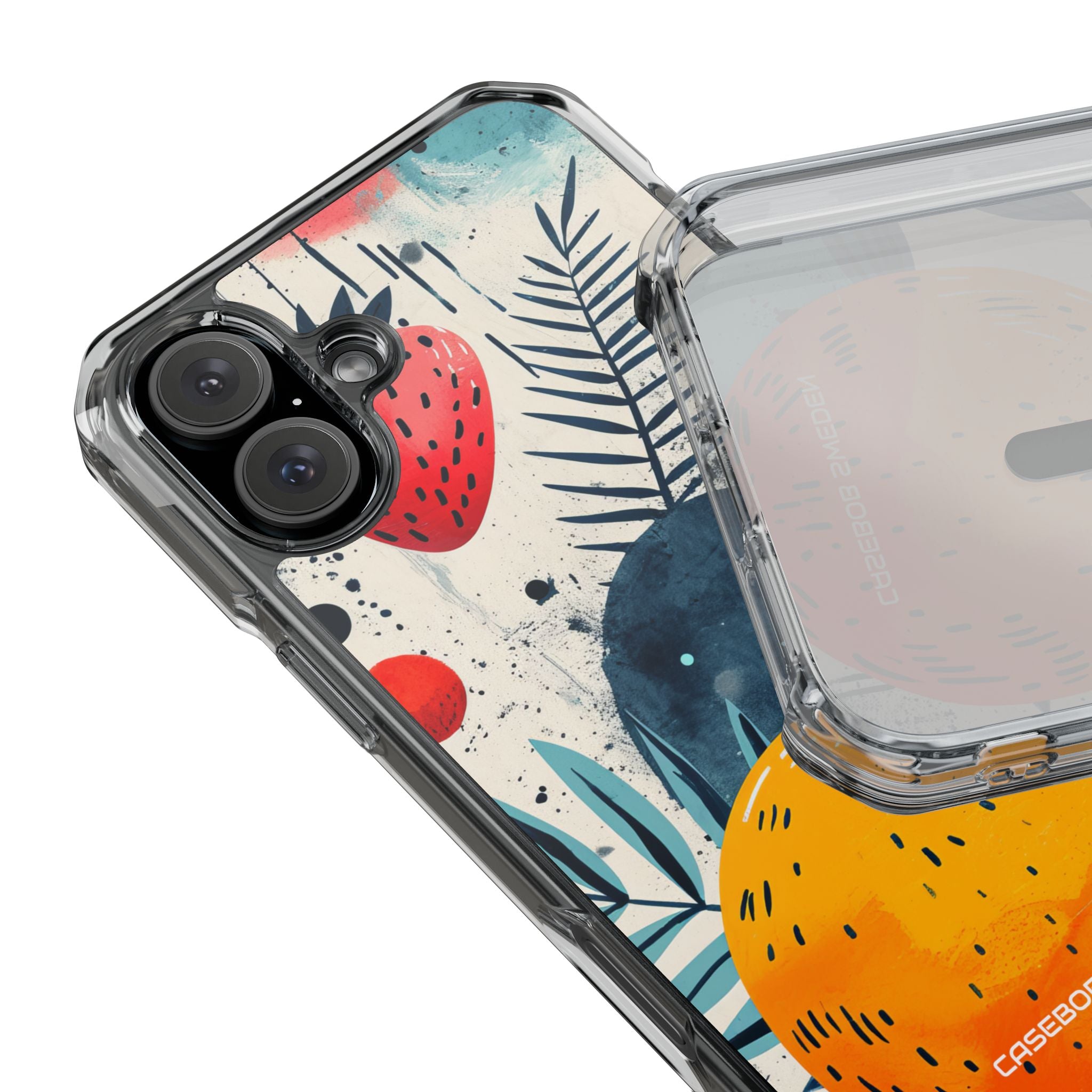 Vibrant Fruit Canvas - Clear Impact iPhone 16 Phone Case