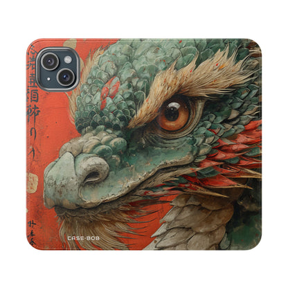 Drakenblik Crimson - iPhone 15 Plus Case - Portemonnee