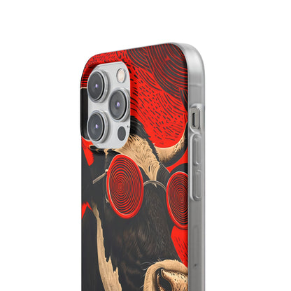 Hypnotic Cow iPhone 14 Pro Max Case - Soft