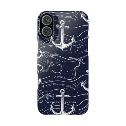 Gradient Anchorflow Waves iPhone 16 - Slim Phone Case