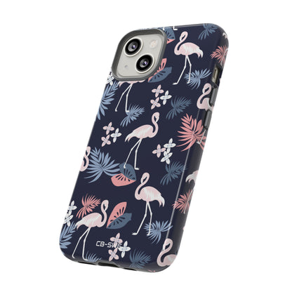 Flamingos Dance Playfully - iPhone Case