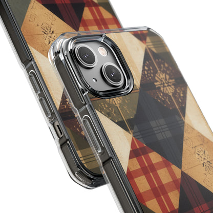 Rustic Quilt Charm iPhone 14 - Impact Clear+