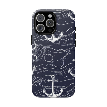 Gradient Anchorflow Waves iPhone 16 - Tough Phone Case