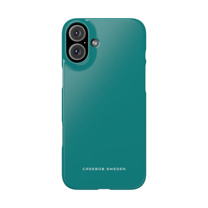 Dark Cyan iPhone 16 - Slim Phone Case