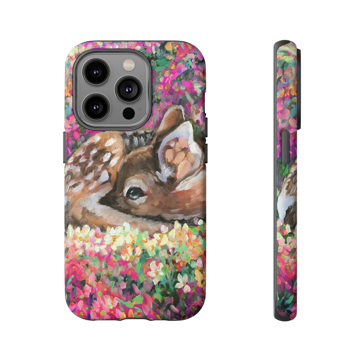 Oil painting - Young Deer - Protective Phone Case