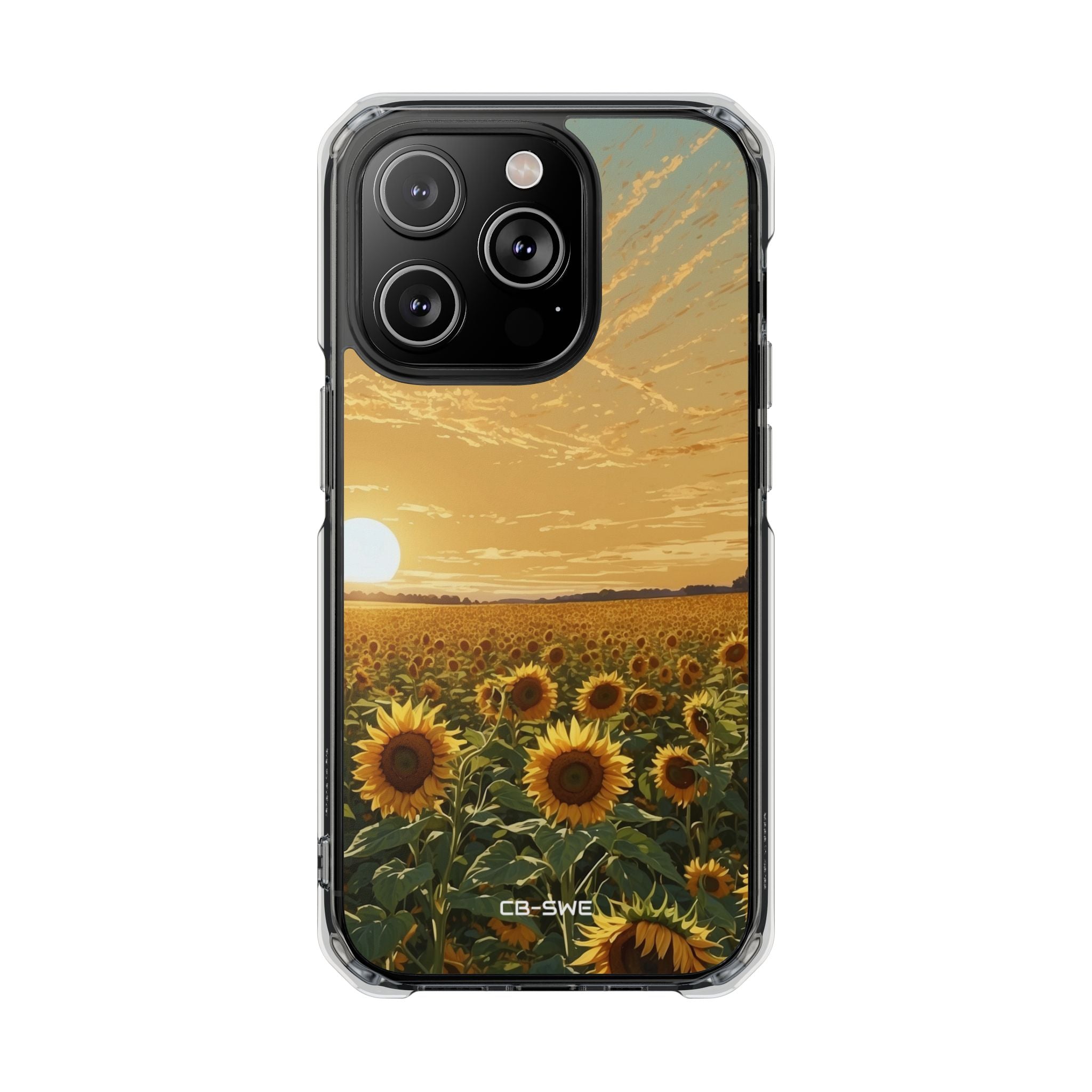 Sunflowers Embrace Sunset iPhone Case - Impact