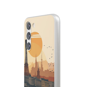 Parisian Sunset Serenity | Flexible Phone Case for Samsung Galaxy