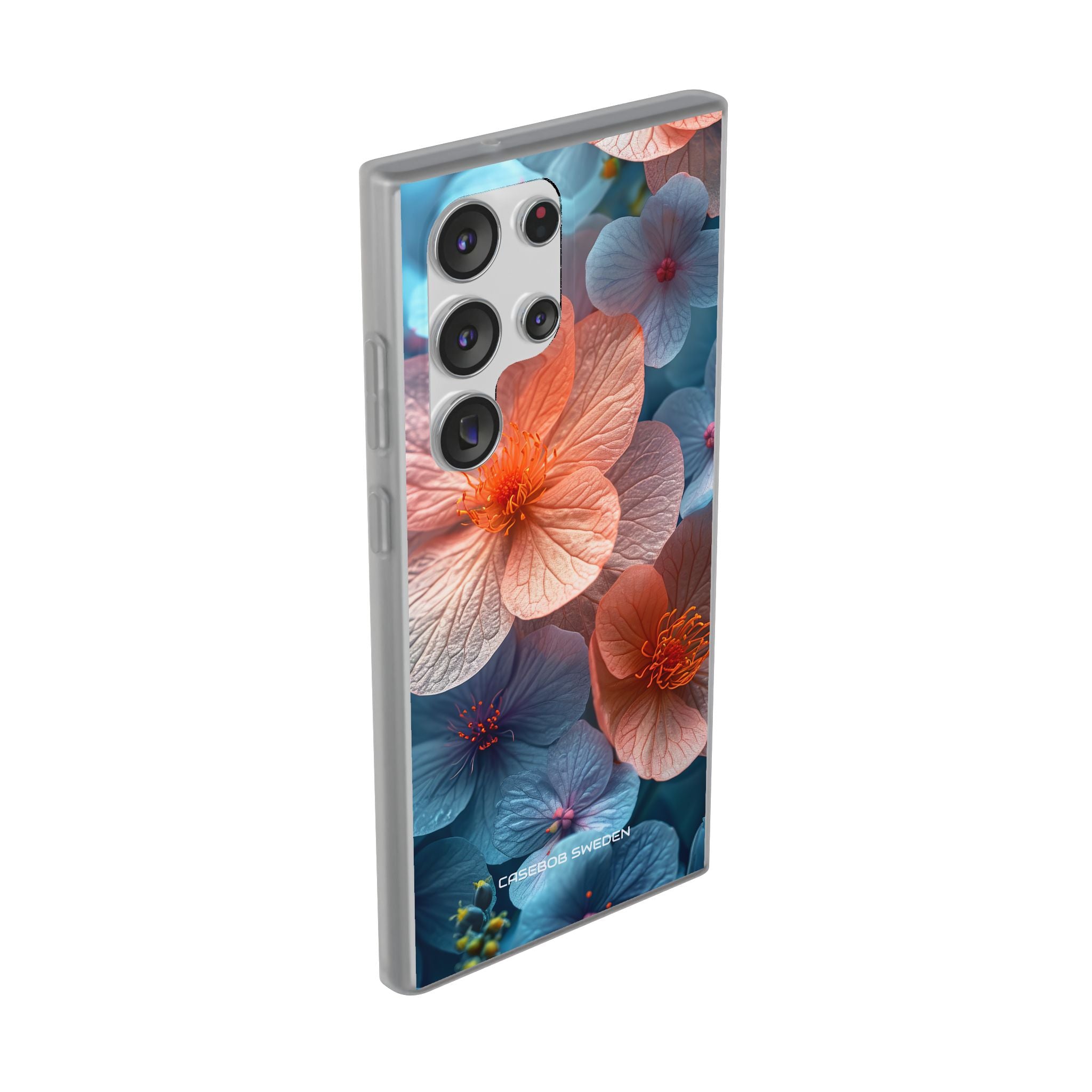 Peach Blossom Serenity - Flexi Samsung S23 Phone Case