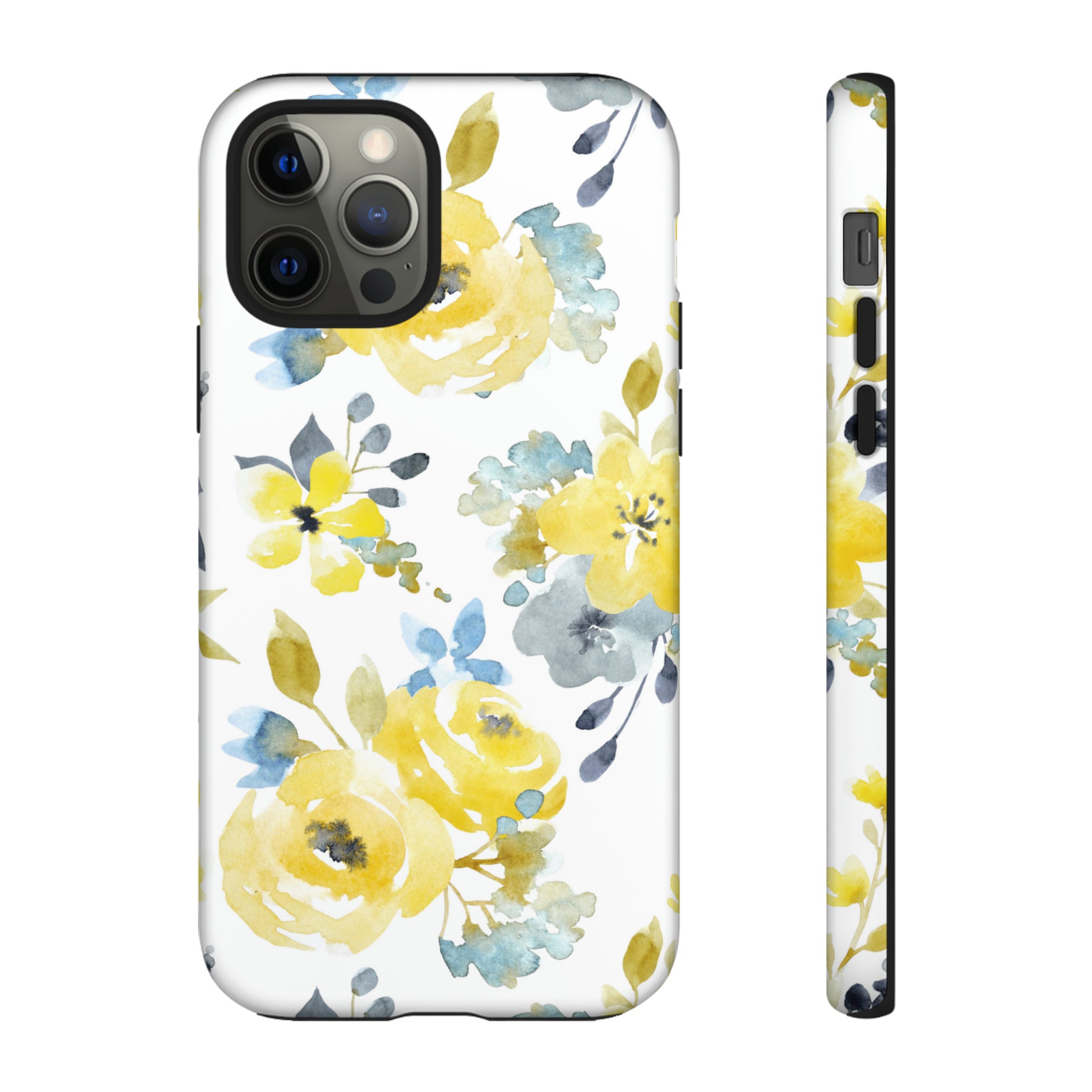 Yellow Floral - Protective Phone Case