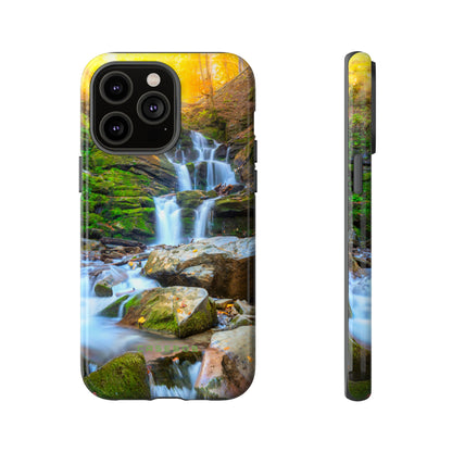 Autumn Mountain Waterfall - Protective Phone Case