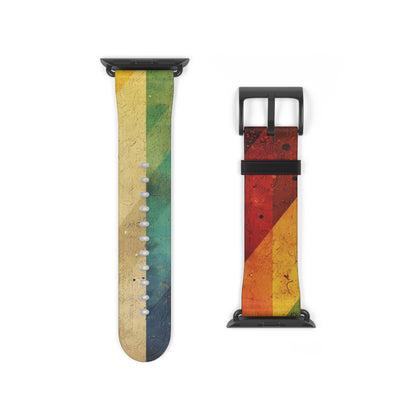 Crimson Stripes - Horlogeband