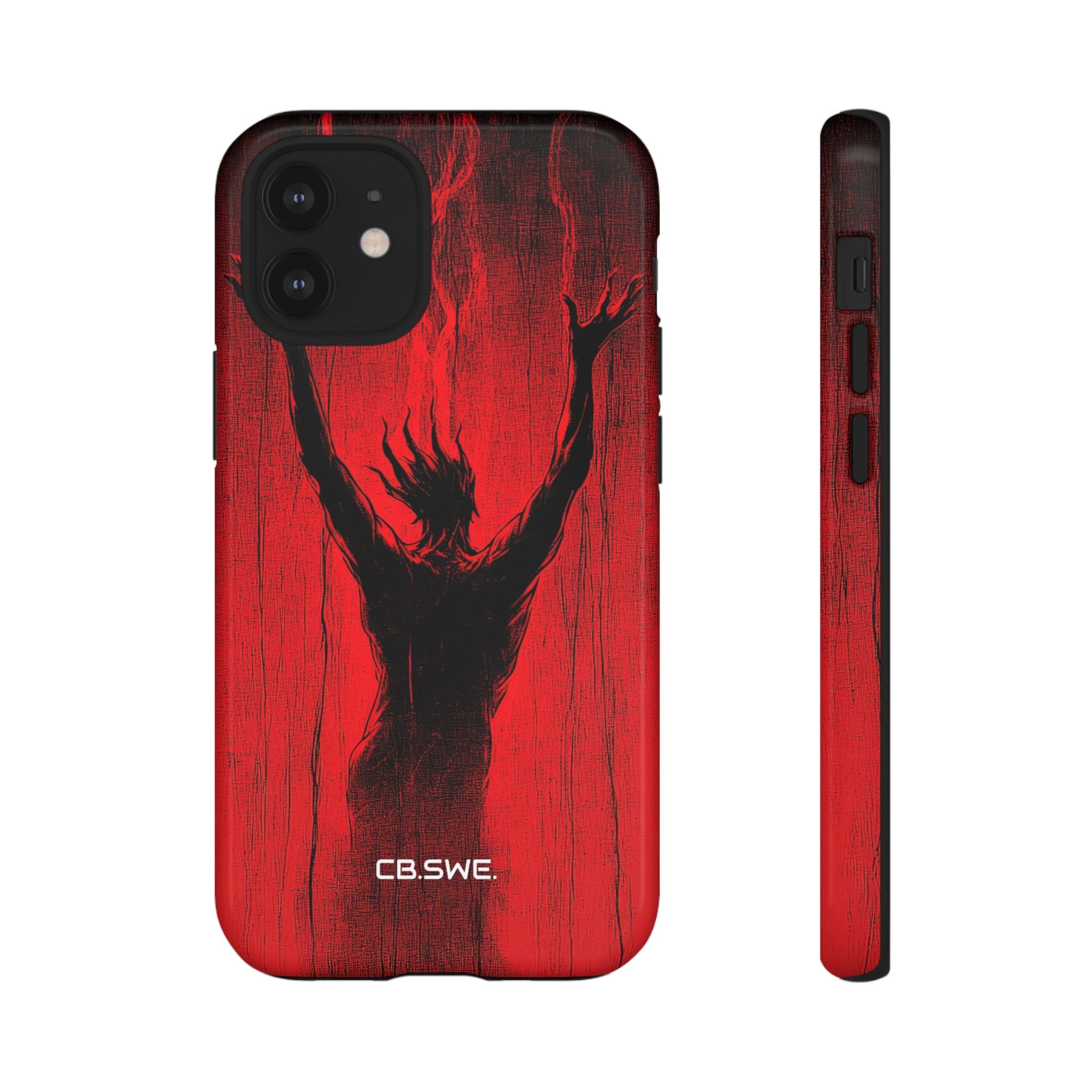 Dark Red Reflective Demons Arms Stre iPhone 12 - Tough