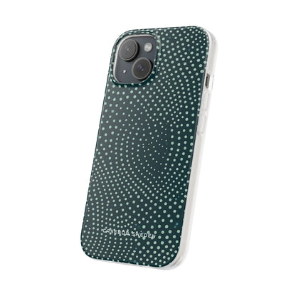 Teal Rippleflow iPhone 15 - Flexi Phone Case