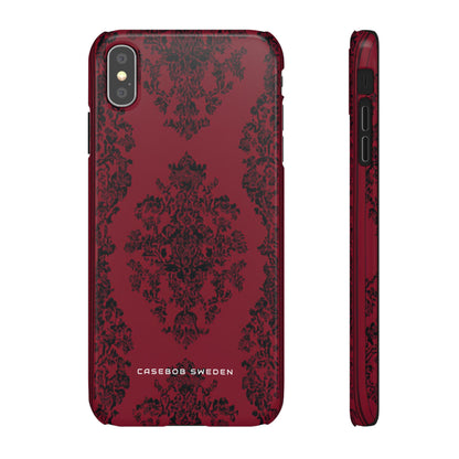 Gothic Crimson Elegance  iPhone X - Slim Phone Case