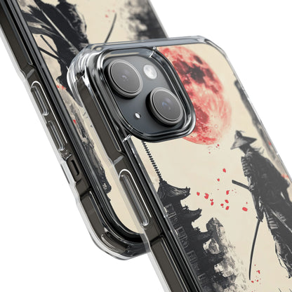 Samurai Gazes Moonward iPhone Case - Impact