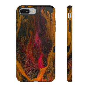 Bon Fire Ink Art iPhone Case (Protective) iPhone 8 Plus Matte Phone Case