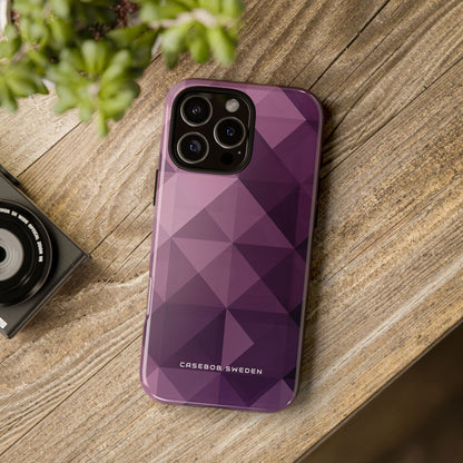 Gradient Purple Mosaic iPhone 16 - Tough Phone Case