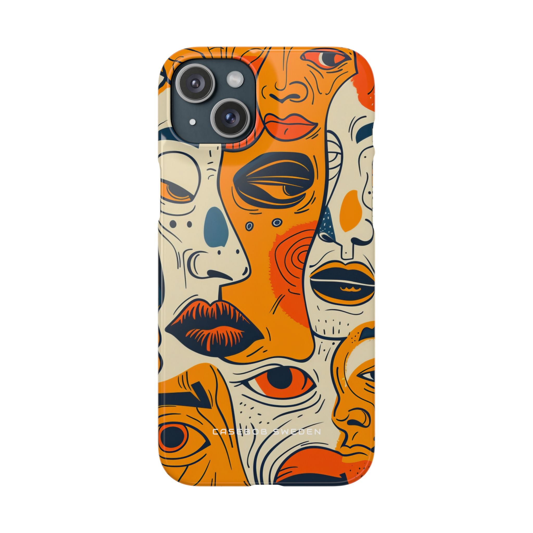 Gradient Face Mosaic iPhone 15 - Slim Phone Case