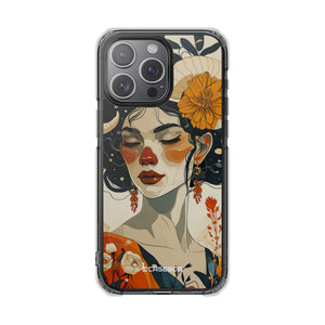 Mystical Bloom - Phone Case for iPhone (Clear Impact - Magnetic)