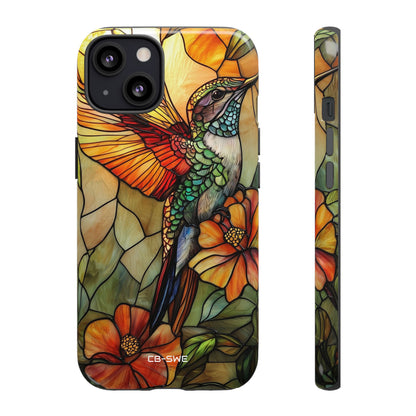 Hummingbird Dances Among Flowers - iPhone Case