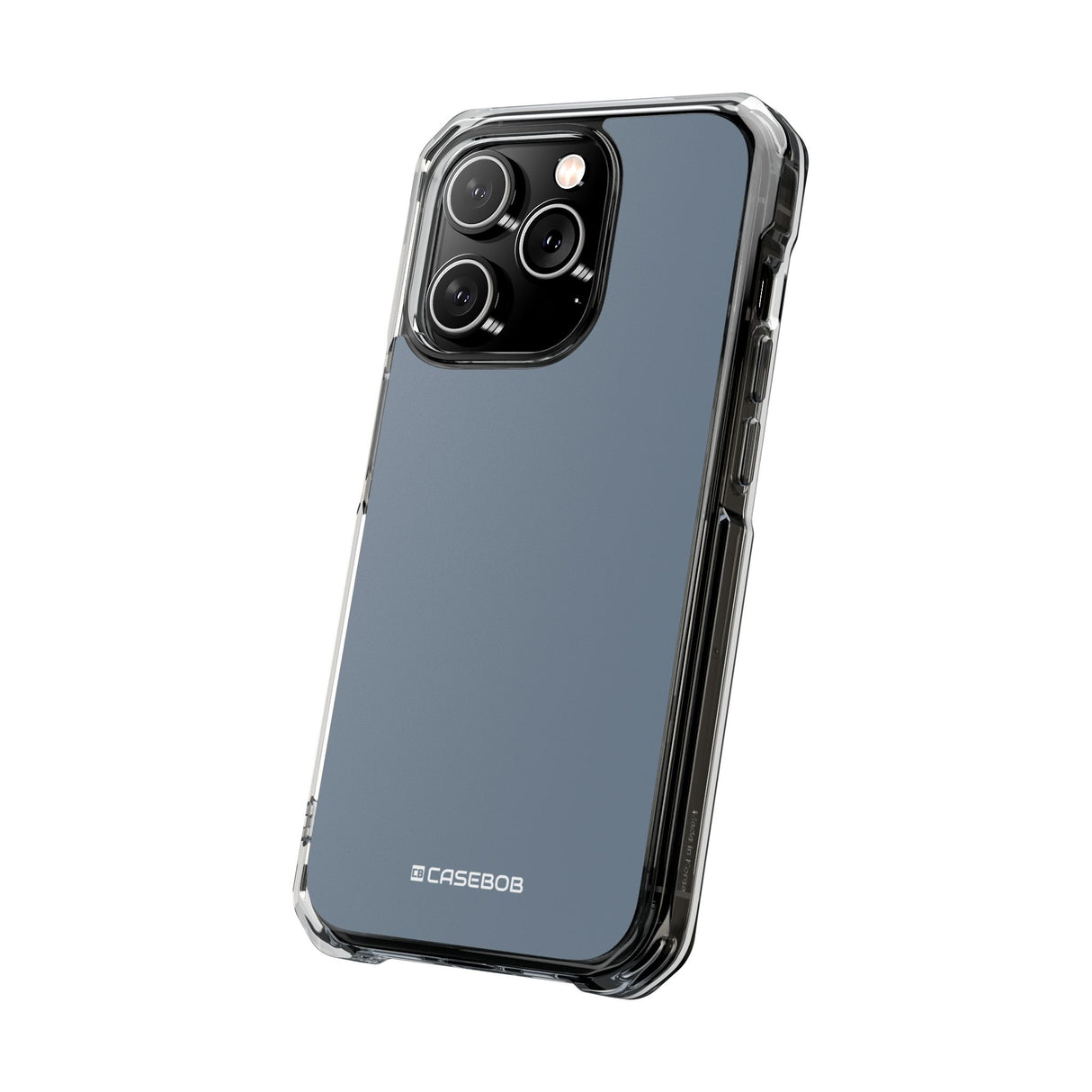 Slate Gray | Phone Case for iPhone (Clear Impact Case - Magnetic)