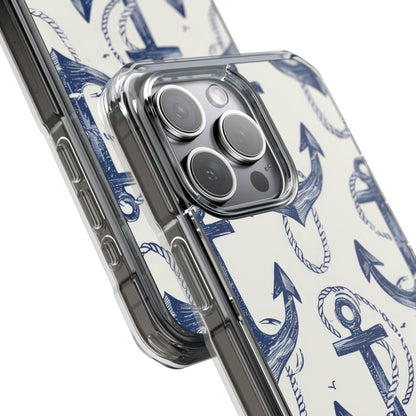 Navy Anchor Loop iPhone 15 Pro Max Case - Impact