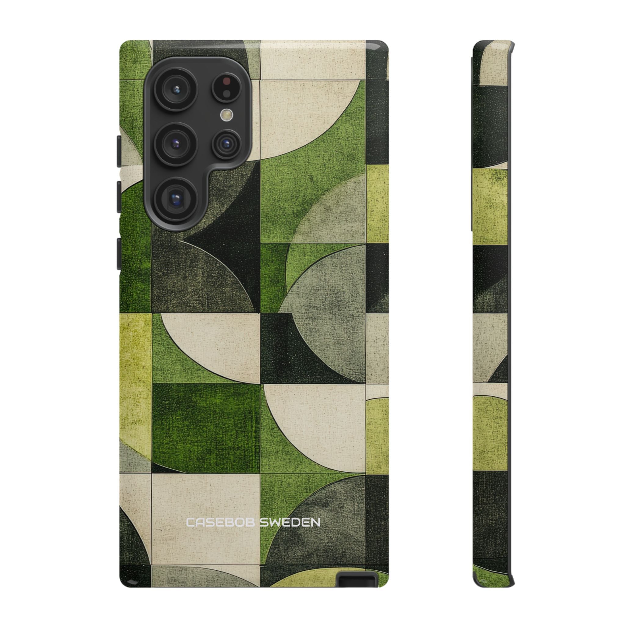 Green Geometric Harmony - Tough Samsung S22 Phone Case