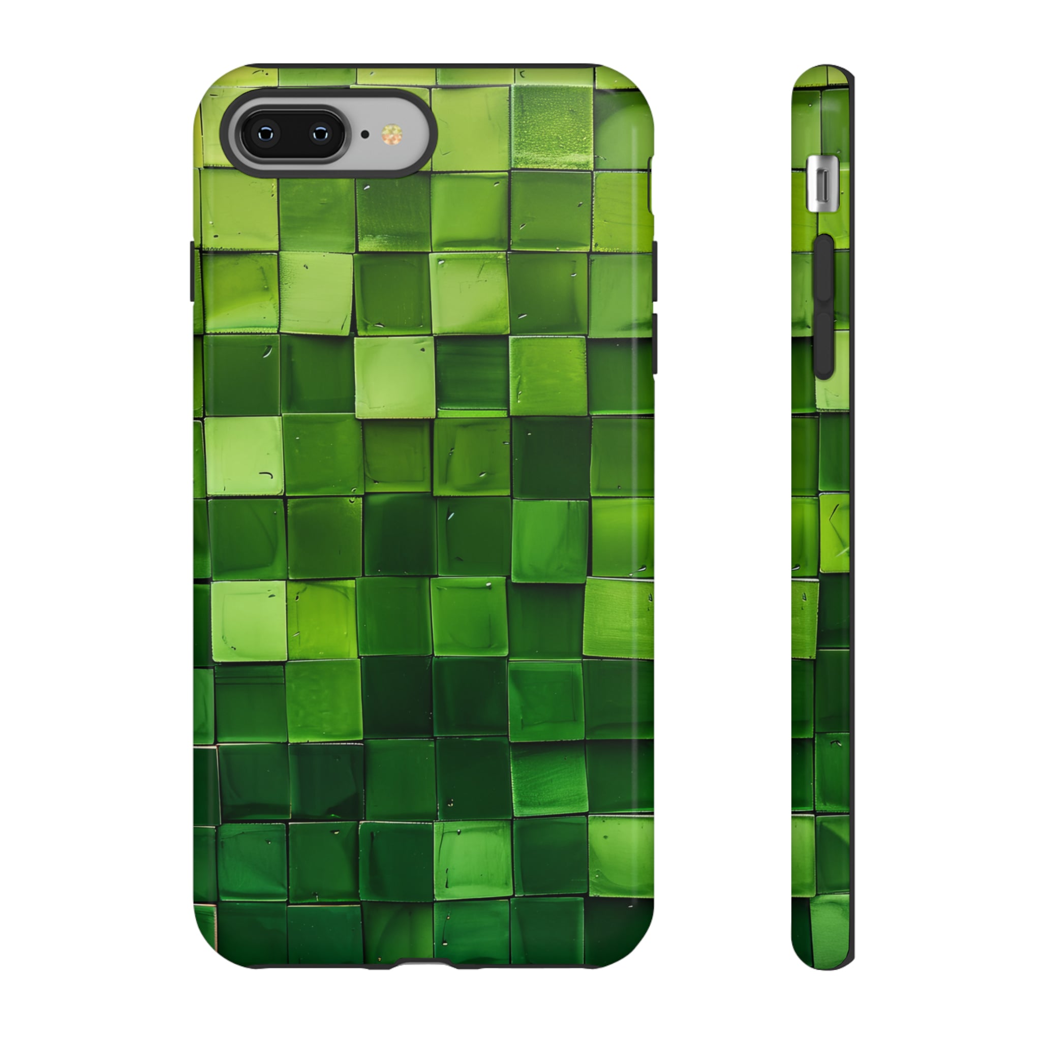 Emerald Square: Green Gradient - Protective Phone Case