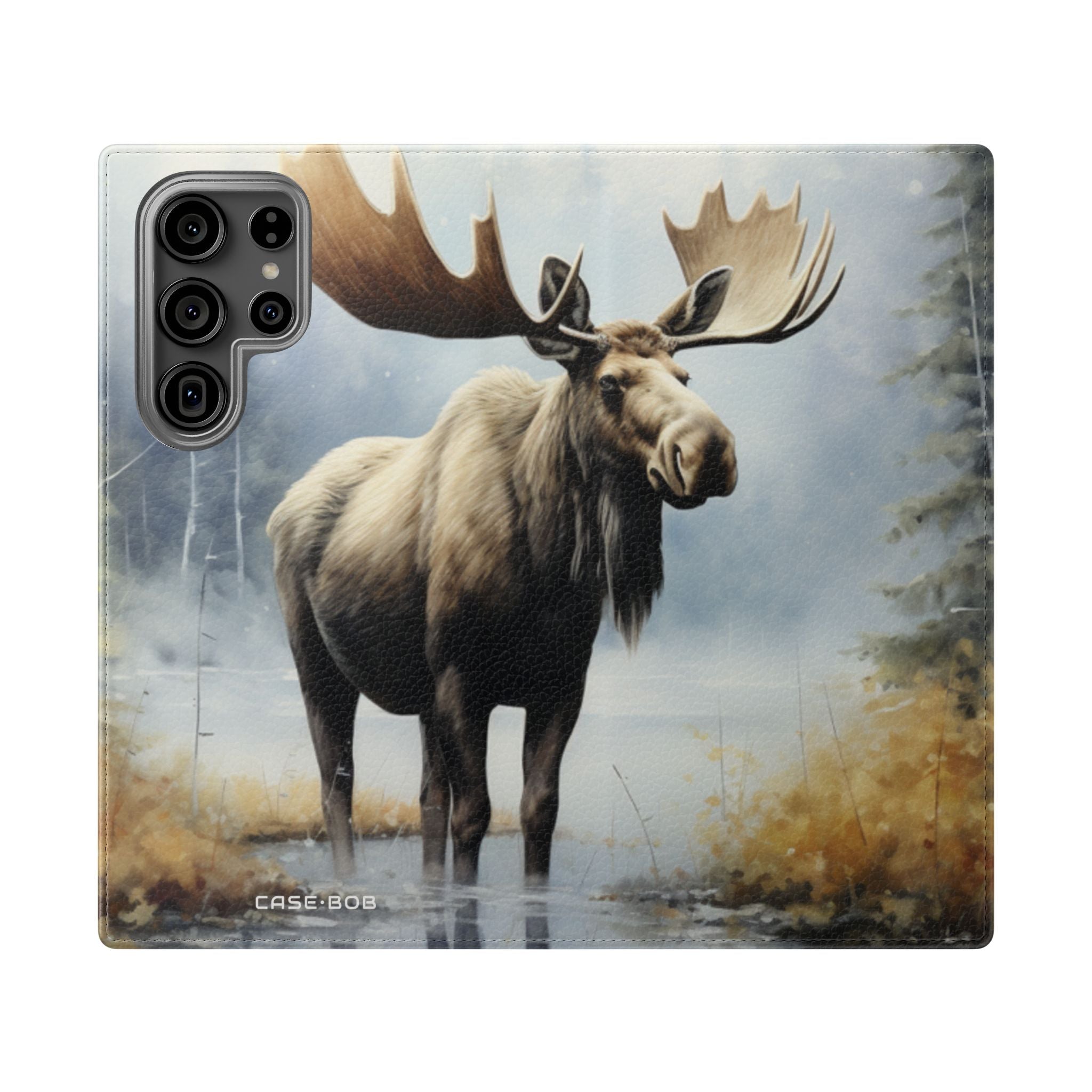 Misty Moose Reflection - Samsung S23 Ultra Case - Wallet