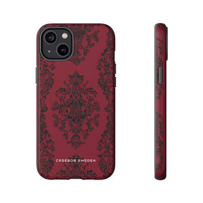 Gothic Crimson Elegance iPhone 14 - Tough Phone Case