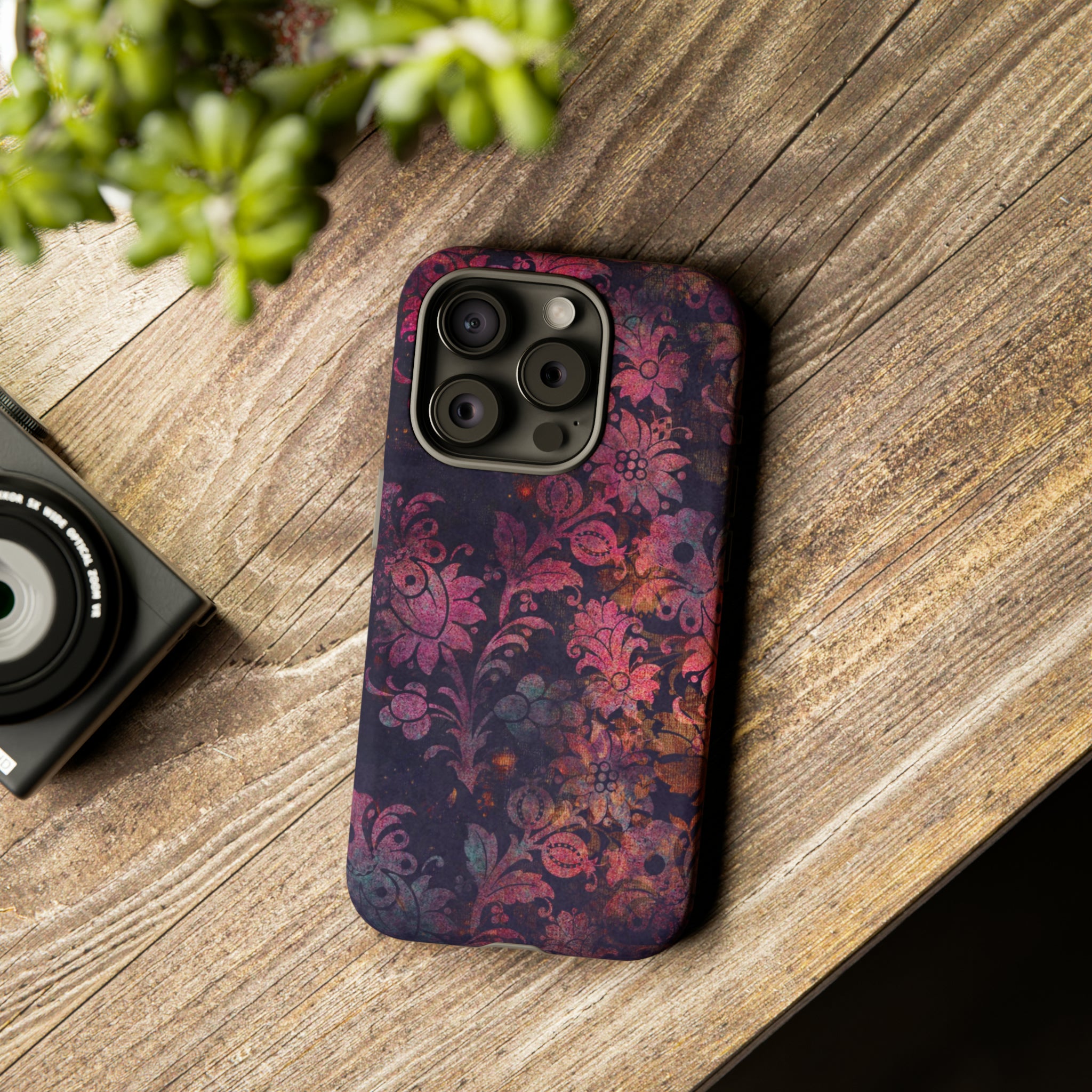 Grungepa Gothic Flower - Protective Phone Case