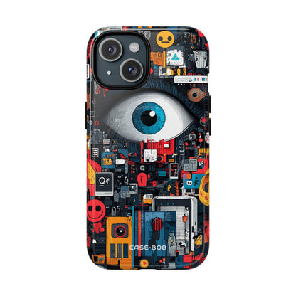 Digital Eye Blue iPhone 15 Case - Tough+
