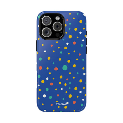 Colorful Dots Dance - iPhone Case